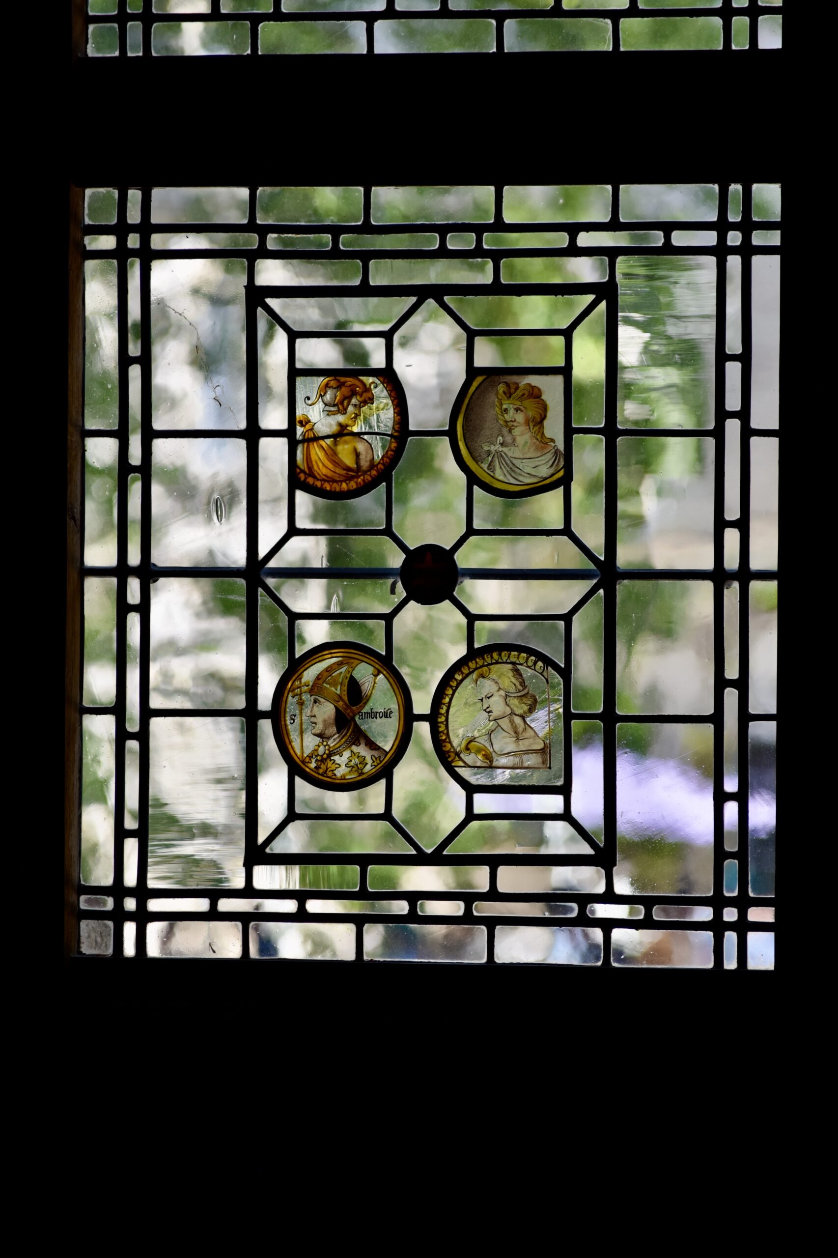 Détail d'un vitrail du Château d'Azay-Le-Rideau