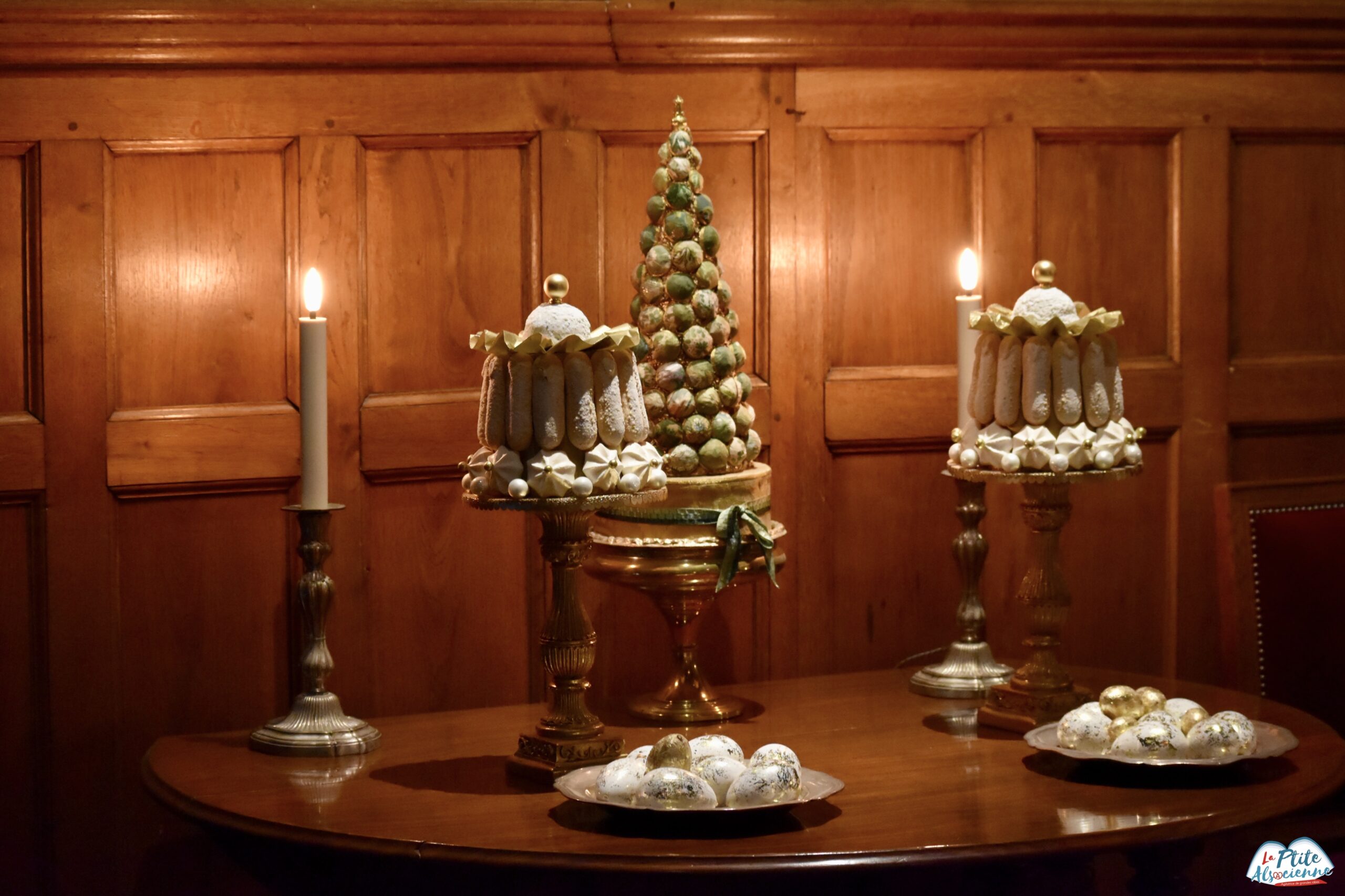 Mise en scène des dessert lors de la visite en mai 2024 au Château d'Azay-Le-Rideau