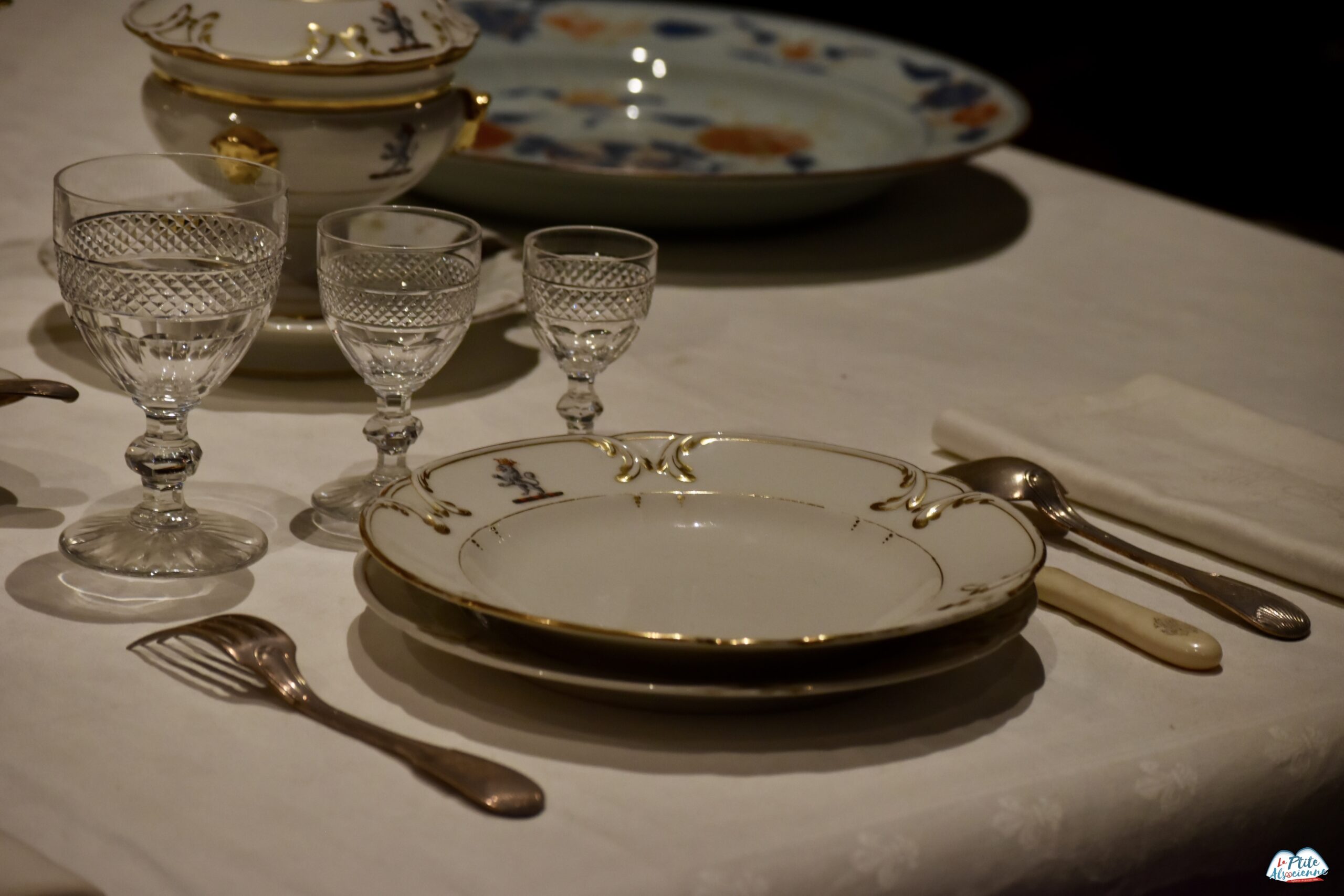 Mise en scène dans la salle à manger du Château d'Azay-Le-Rideau