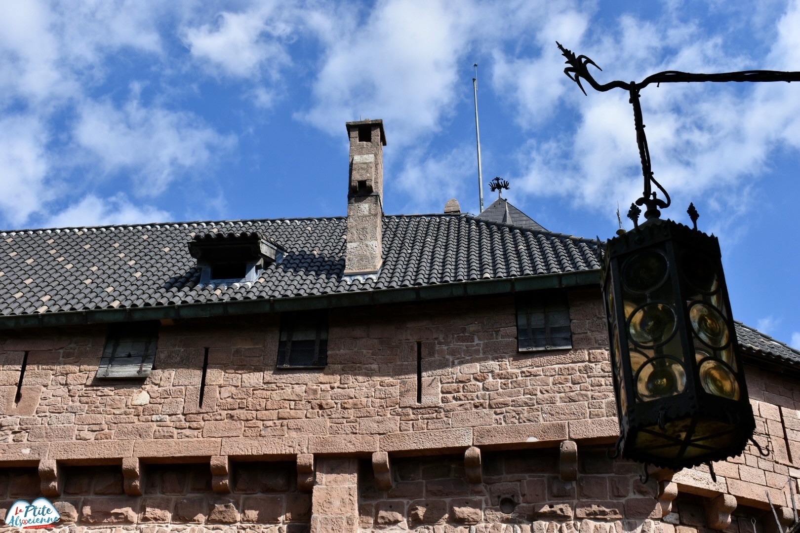 Vue depuis le jardin intérieur du Château du Haut-Koenigsbourg 